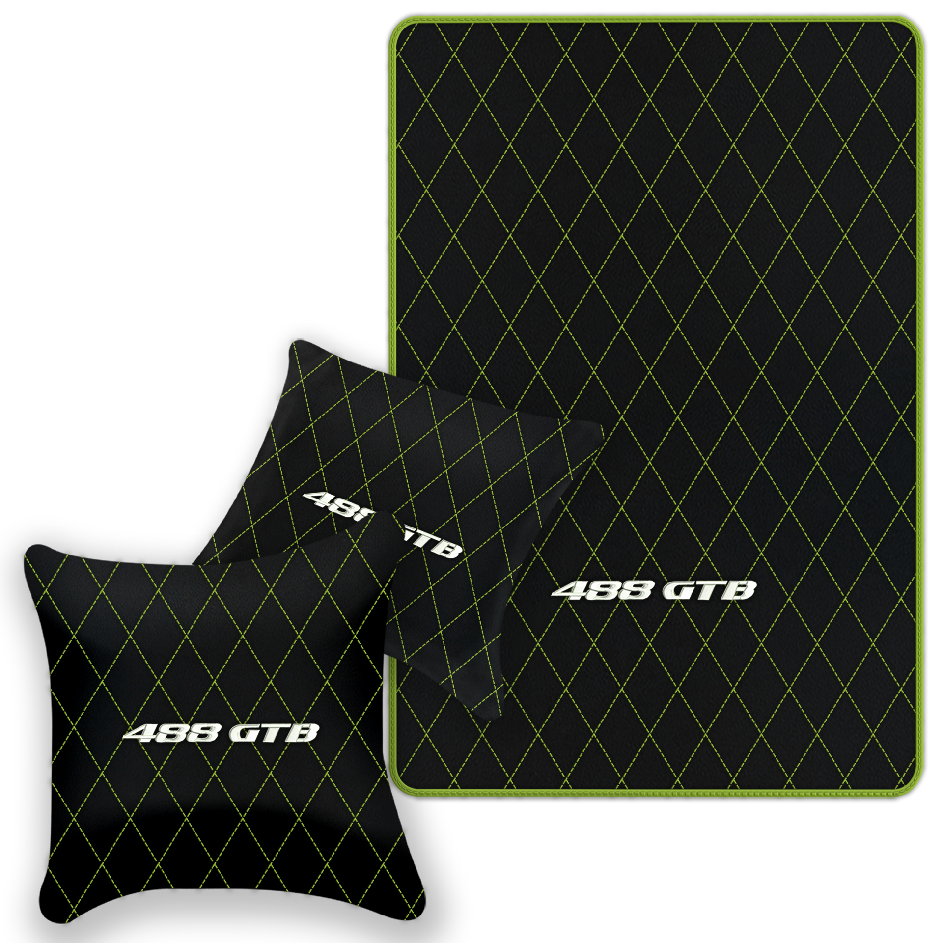 Premium Black Leather Floor Mats for Ferrari 458 Italia (2009-2015)