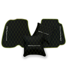 Premium Black Leather Floor Mats for Ferrari F12 (2012-2022)