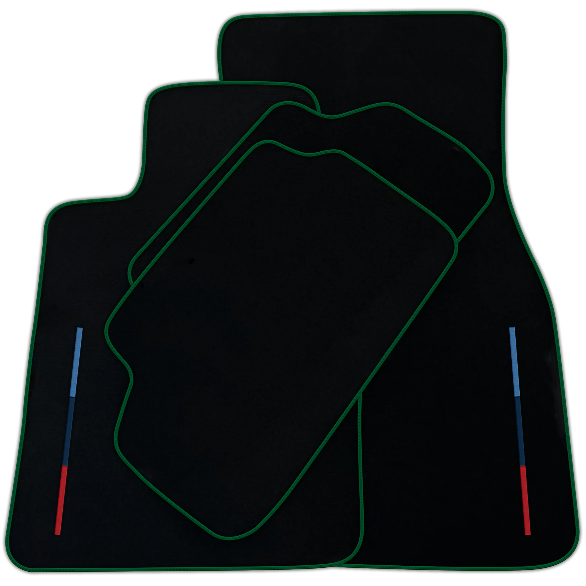 Black Floor Mats For BMW 6 Series G32 GT Gran Turismo With Color Stripes Tailored Set Perfect Fit | Various Trim Colors