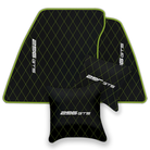 Ferrari 296 GTB Black Leather Floor Mats | Stylish & Durable