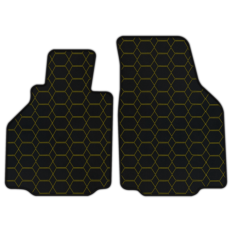 Customizable Leather Floor Mats with Hexagon Hex Pattern for Porsche 911 GT3 (996) 1999–2005