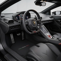 Tapetes para Lamborghini Huracan com bandeira italiana e logótipo Huracan