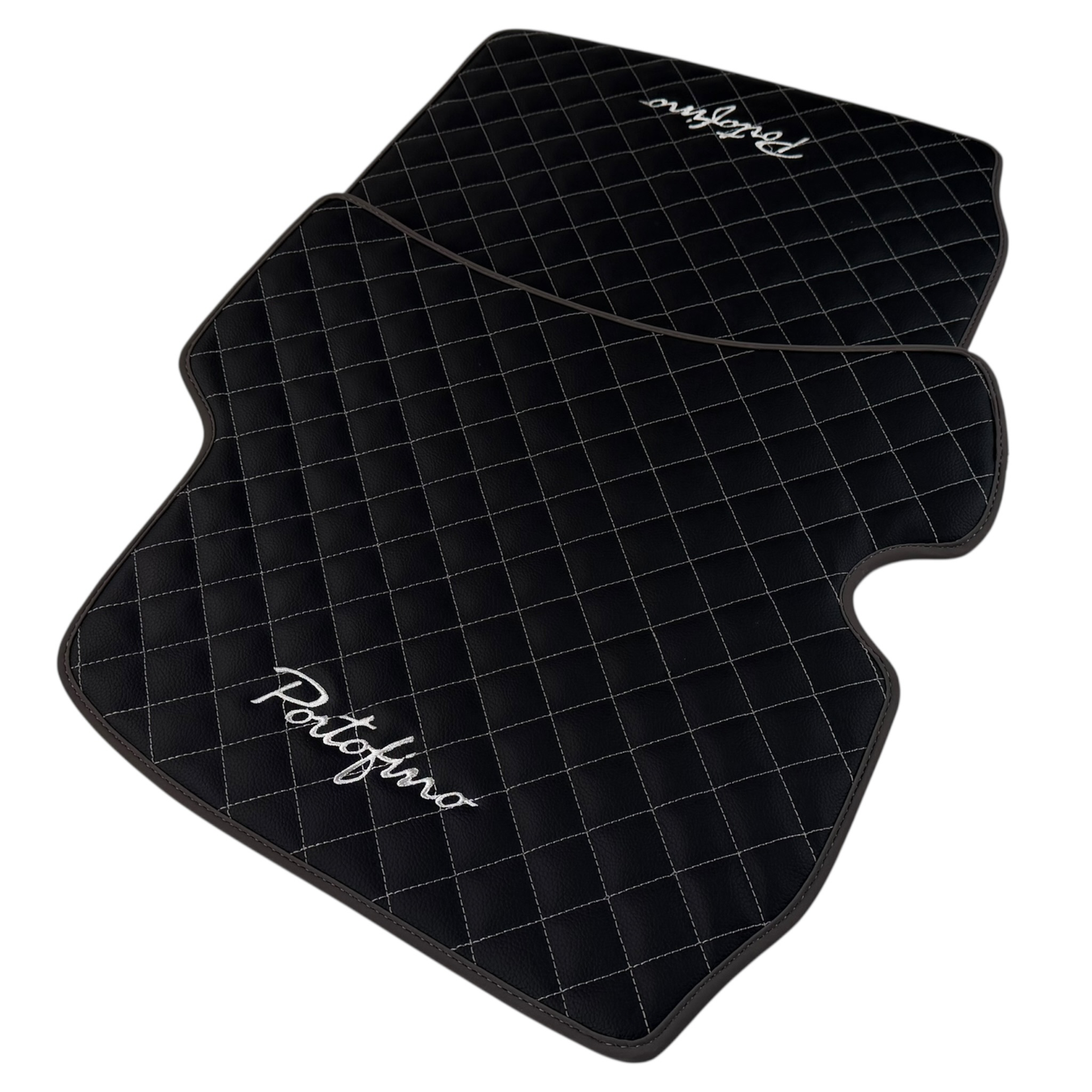 Customizable Leather Floor Mats A1 for Ferrari Portofino 2018-2023