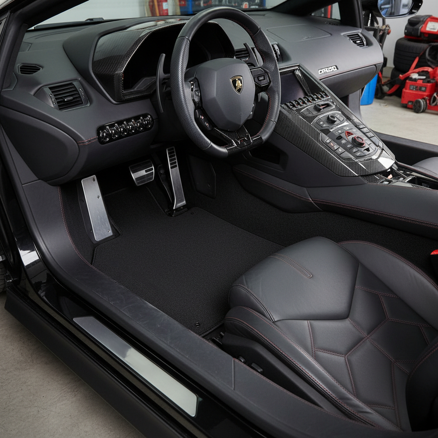 Tapetes para automóvel Personalizáveis para Lamborghini Aventador Sv Carpete