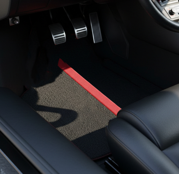 Customizable Floor Mats From Carpet With Leather for Lamborghini Countach (1974–1990) - AutoWin