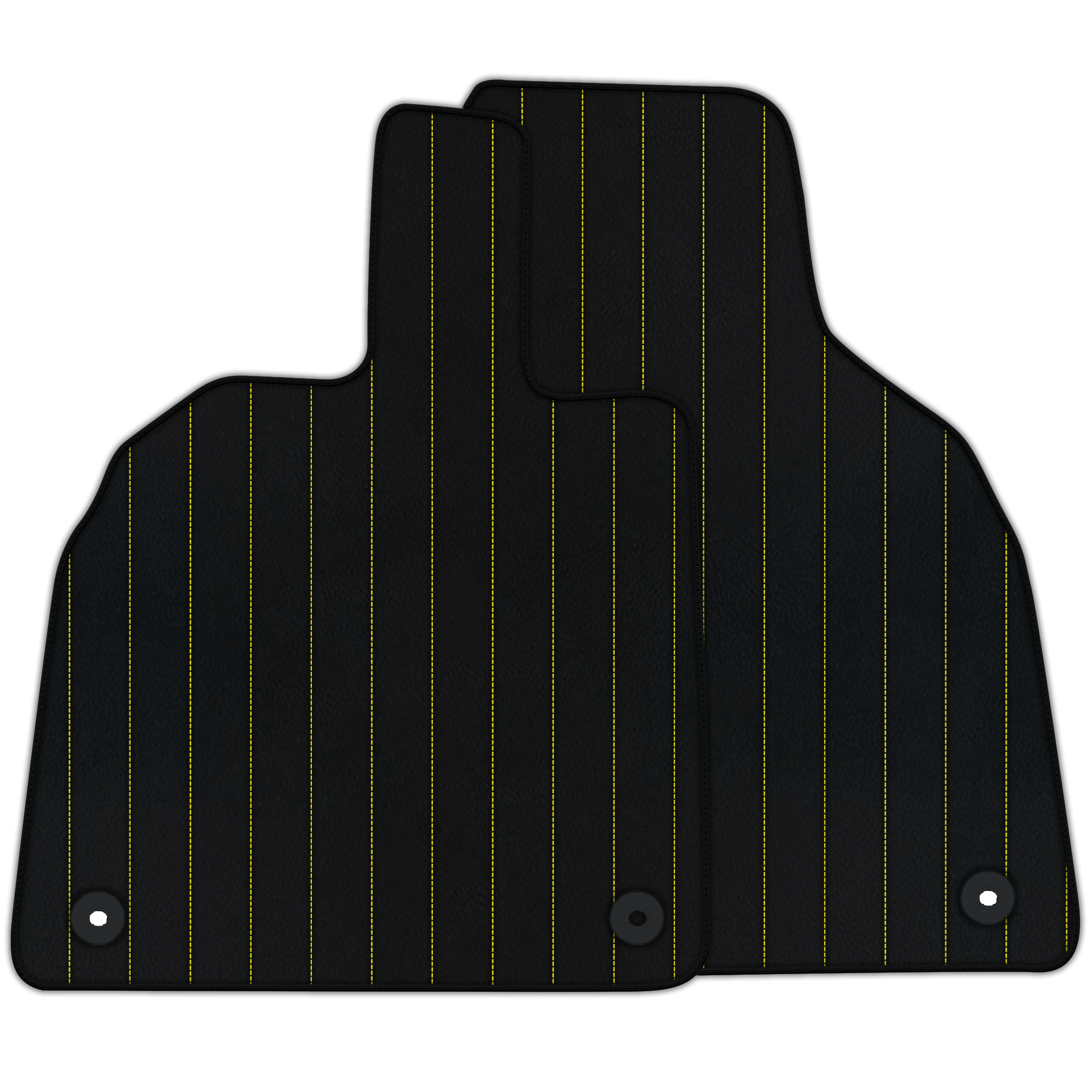 Customizable Leather Floor Mats with Line Pattern for Lamborghini Aventador (2012-2022)