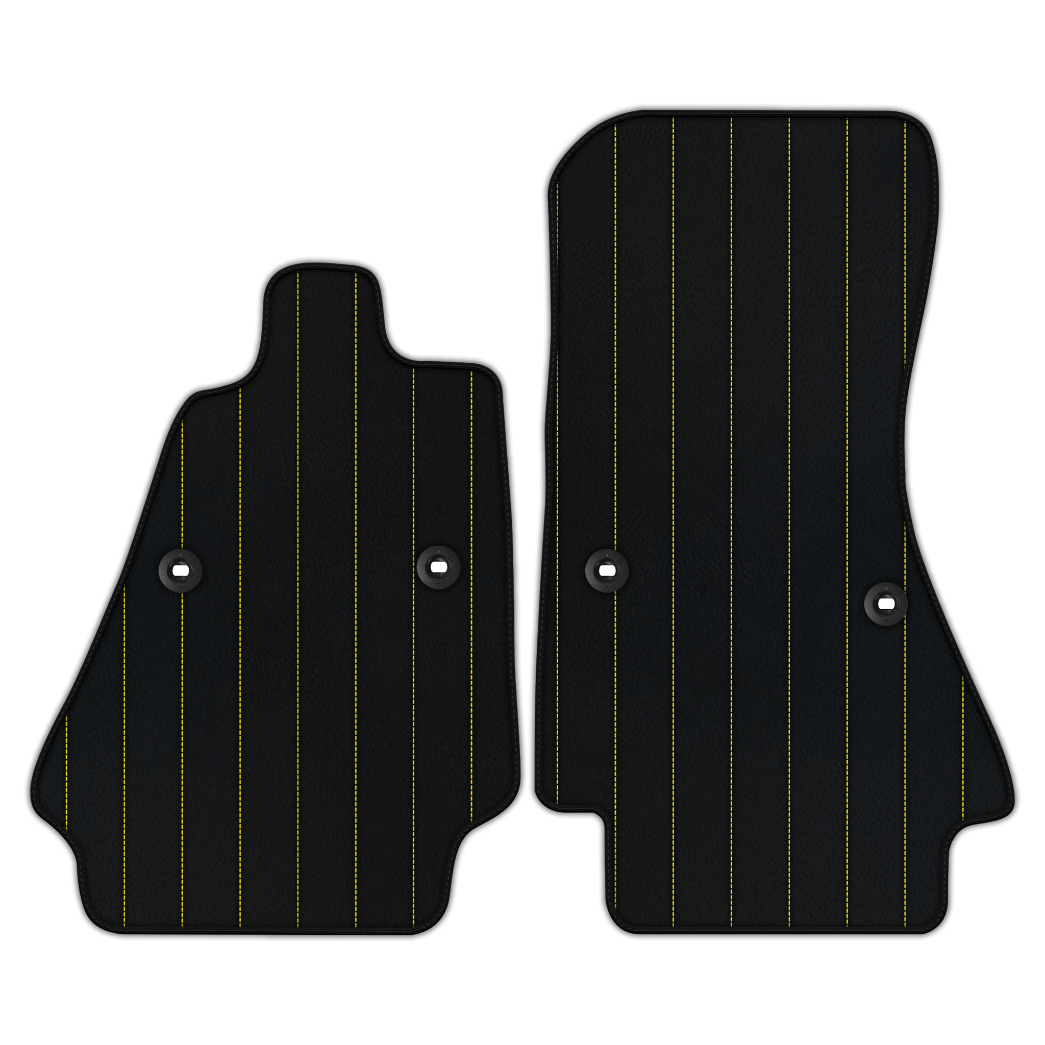Customizable Leather Floor Mats with Line Pattern for Bugatti Chiron (2016-2022)