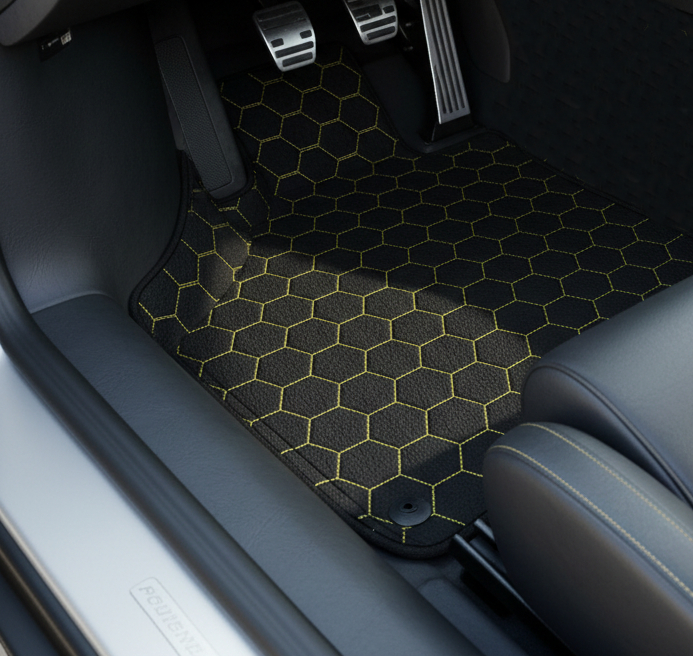 Customizable Floor Mats From Carpet With Leather for Lamborghini Diablo (1990-2001) - AutoWin