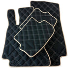 Customizable Black and Beige Trim Floor Mats For Mercedes Benz C-Class S203 Estate (2001-2007) - AutoWin