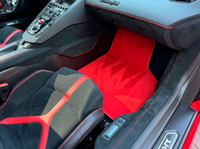 Customizable Floor Mats for Lamborghini Aventador Red Color Carpet