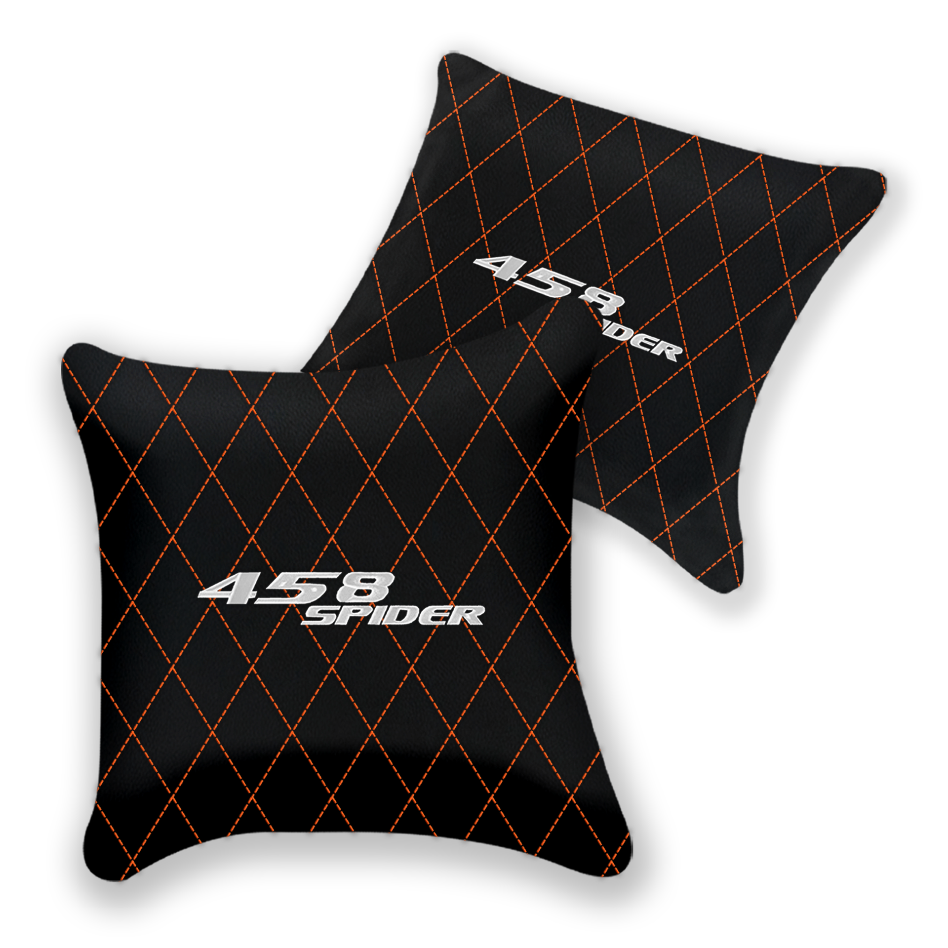 Custom Black Leather Pillows for Ferrari 458 Speciale (2012-2015)