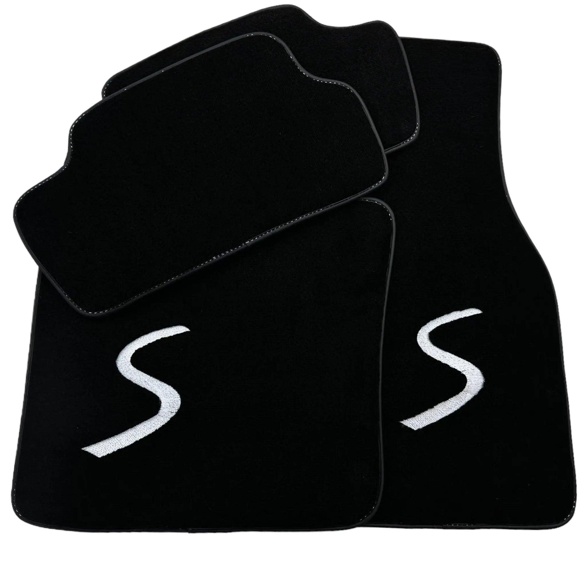 Black Floor Mats for Mini Cooper / One Electric (2020-2023) - AutoWin