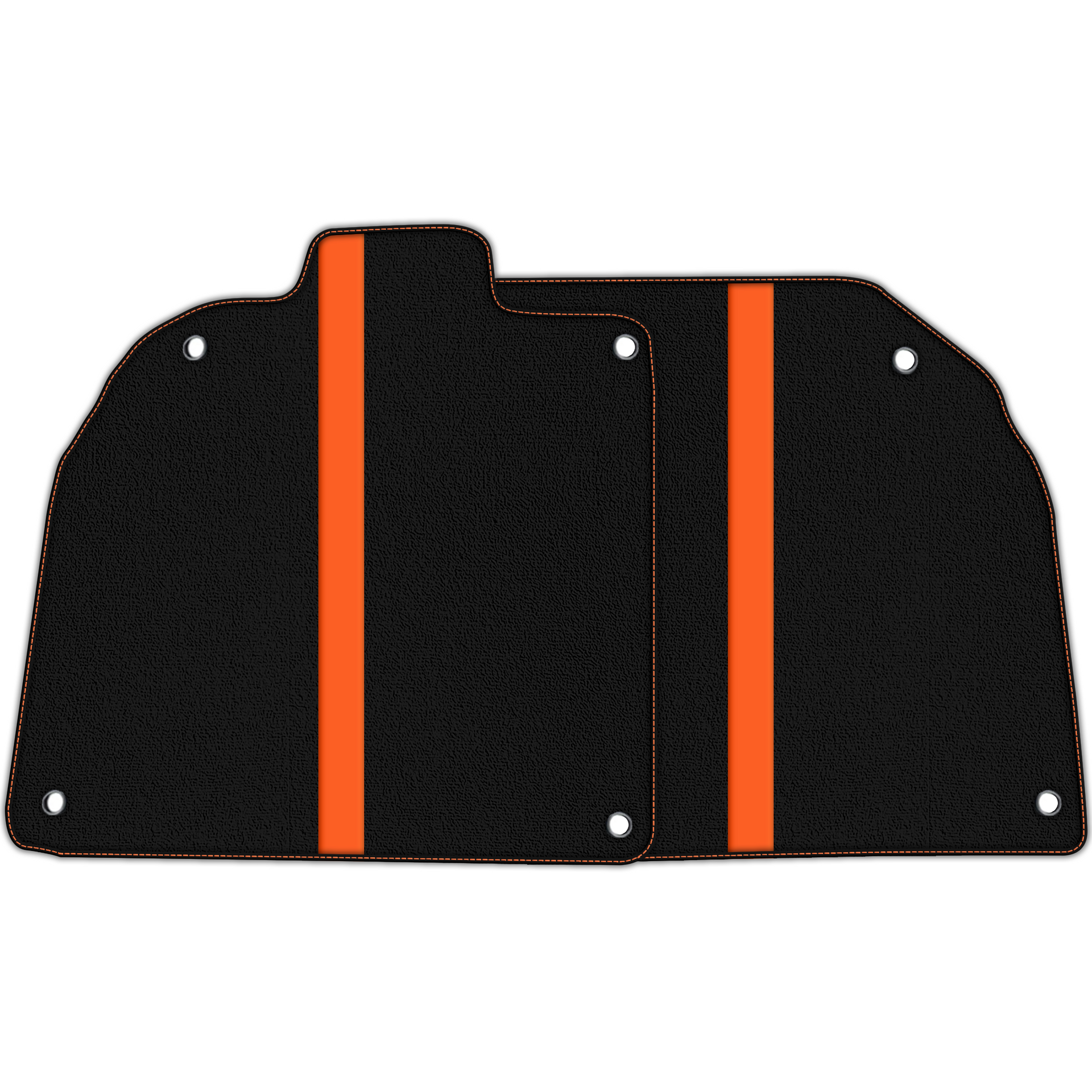 Custom Black Floor Mats with Leather for Lamborghini Sian