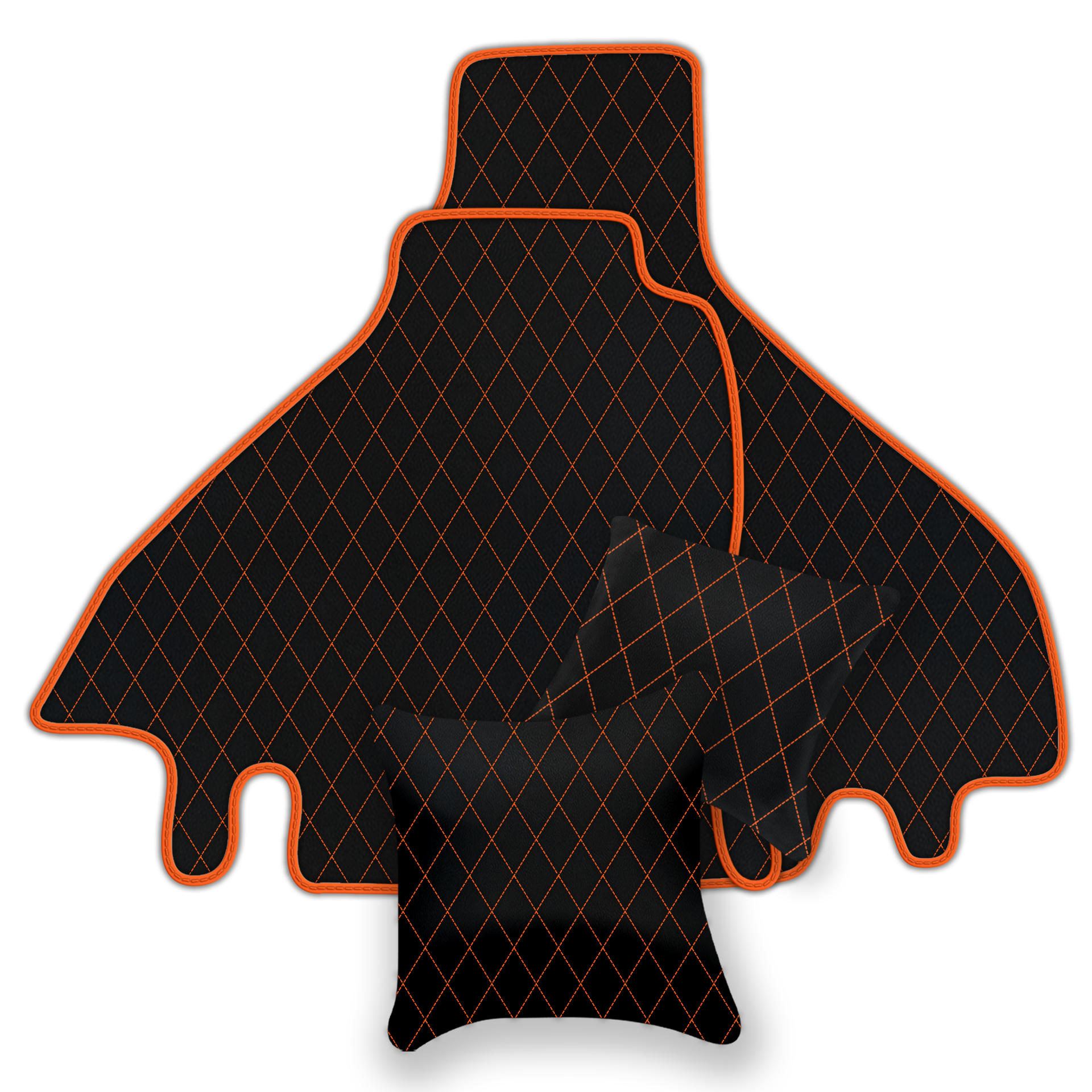 Premium Black Leather Floor Mats for Ferrari 512 TR (1992-1994)