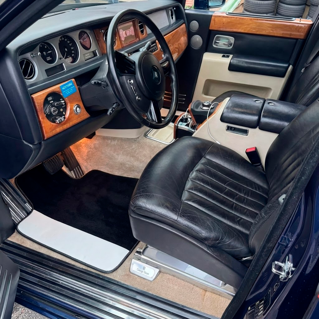 Floor Mats For Rolls Royce Phantom VIII (2017-2024) Dark Blue - AutoWin
