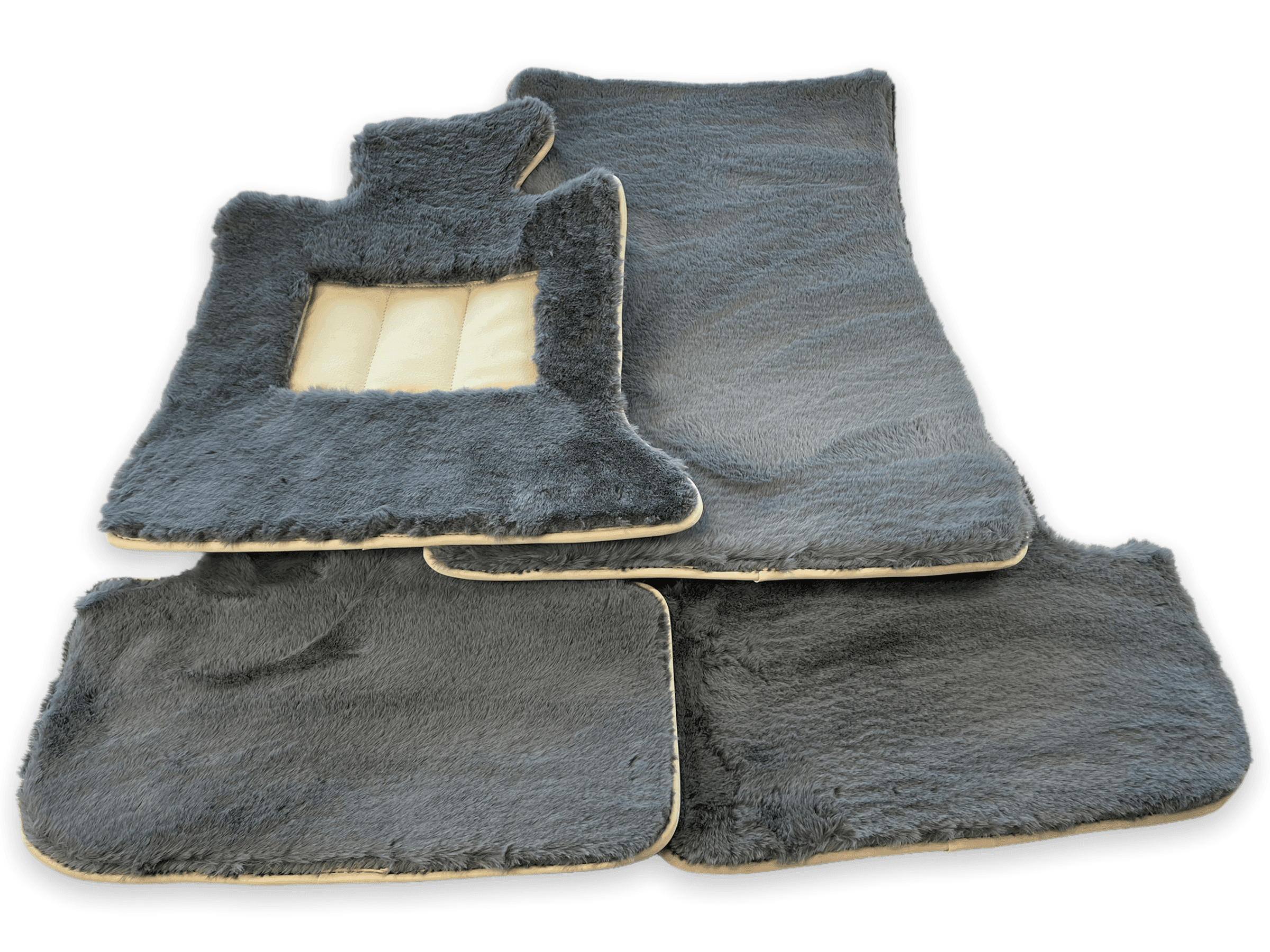 Sheepskin Floor Mats For Rolls Royce Spectre (2023-2024) ER56 Design Brand - AutoWin