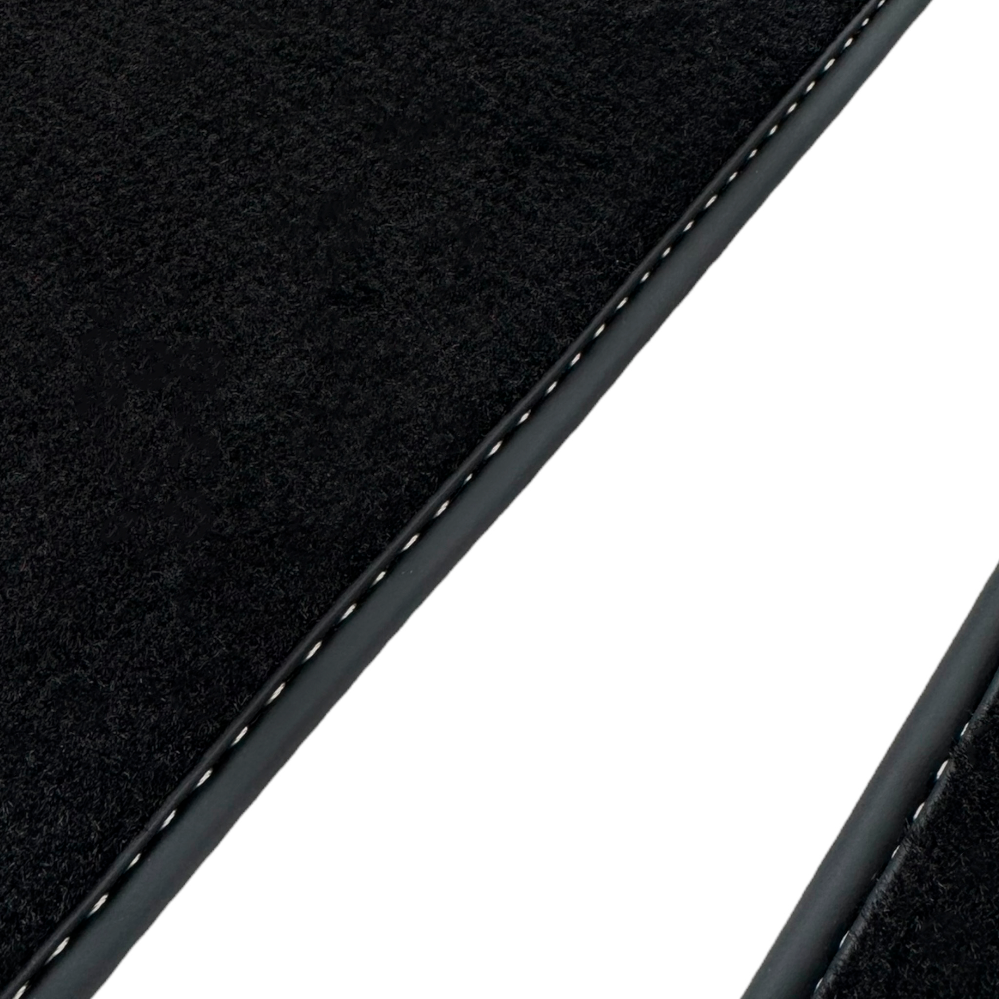 Italian Edition Black Floor Mats for Lamborghini Urus (2018-2026) with Gold Leather Border