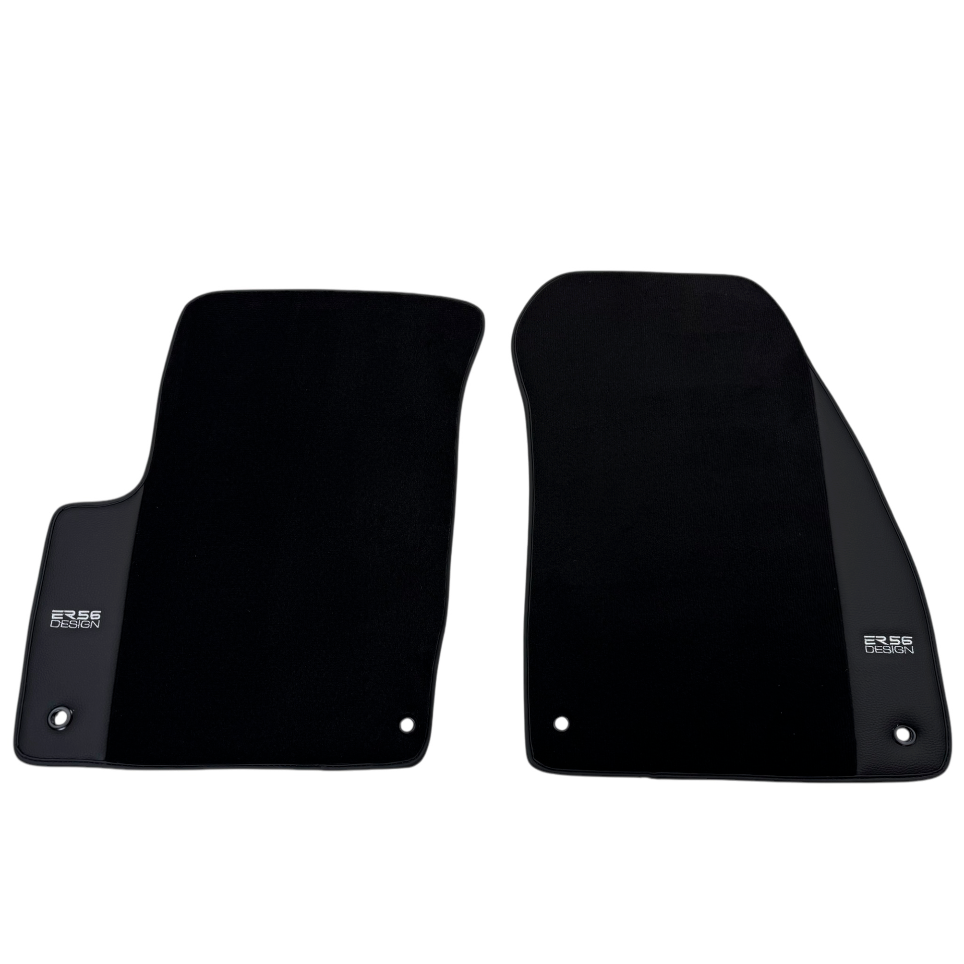 ER56 Design Black Floor Mats for Dodge Ram 1500 (2019-2024) with Leather