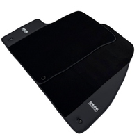 ER56 Design Black Floor Mats for Jeep Renegade (2018-2024) Co Drive without Fixing System with Leather