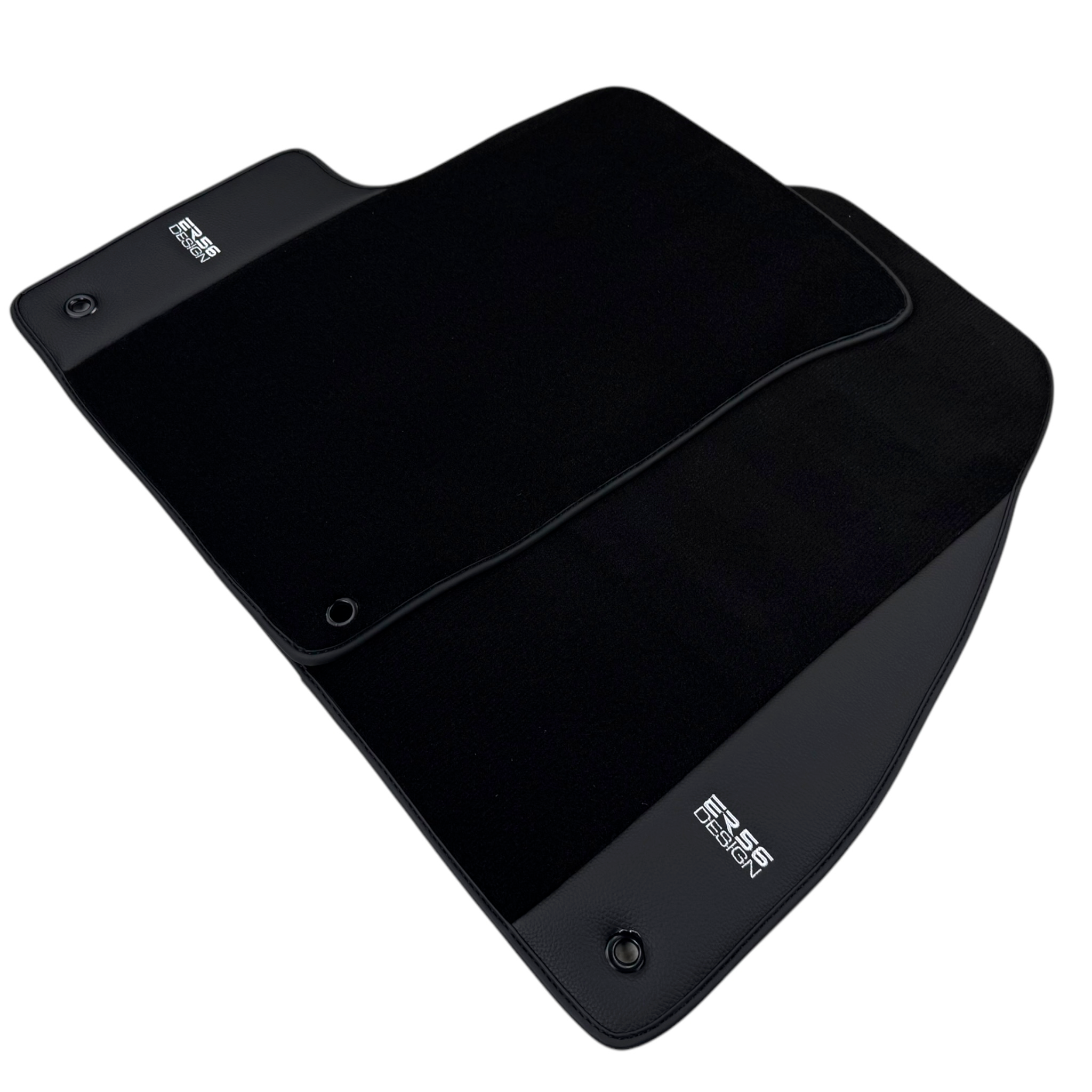 ER56 Design Black Floor Mats for Jeep Commander (2006-2010) with Leather