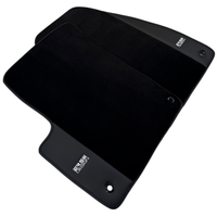 ER56 Design Black Floor Mats for Jeep Renegade (2018-2024) Co Drive without Fixing System with Leather