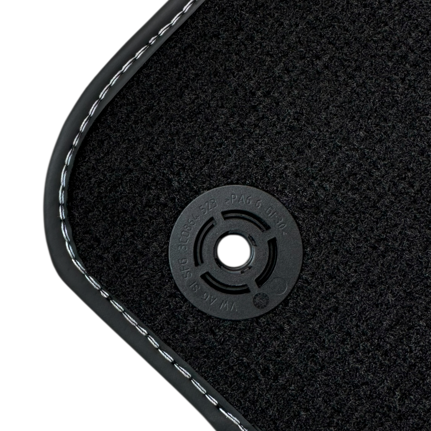 Black Floor Mats for Lamborghini Urus with Carbon Fiber Leather