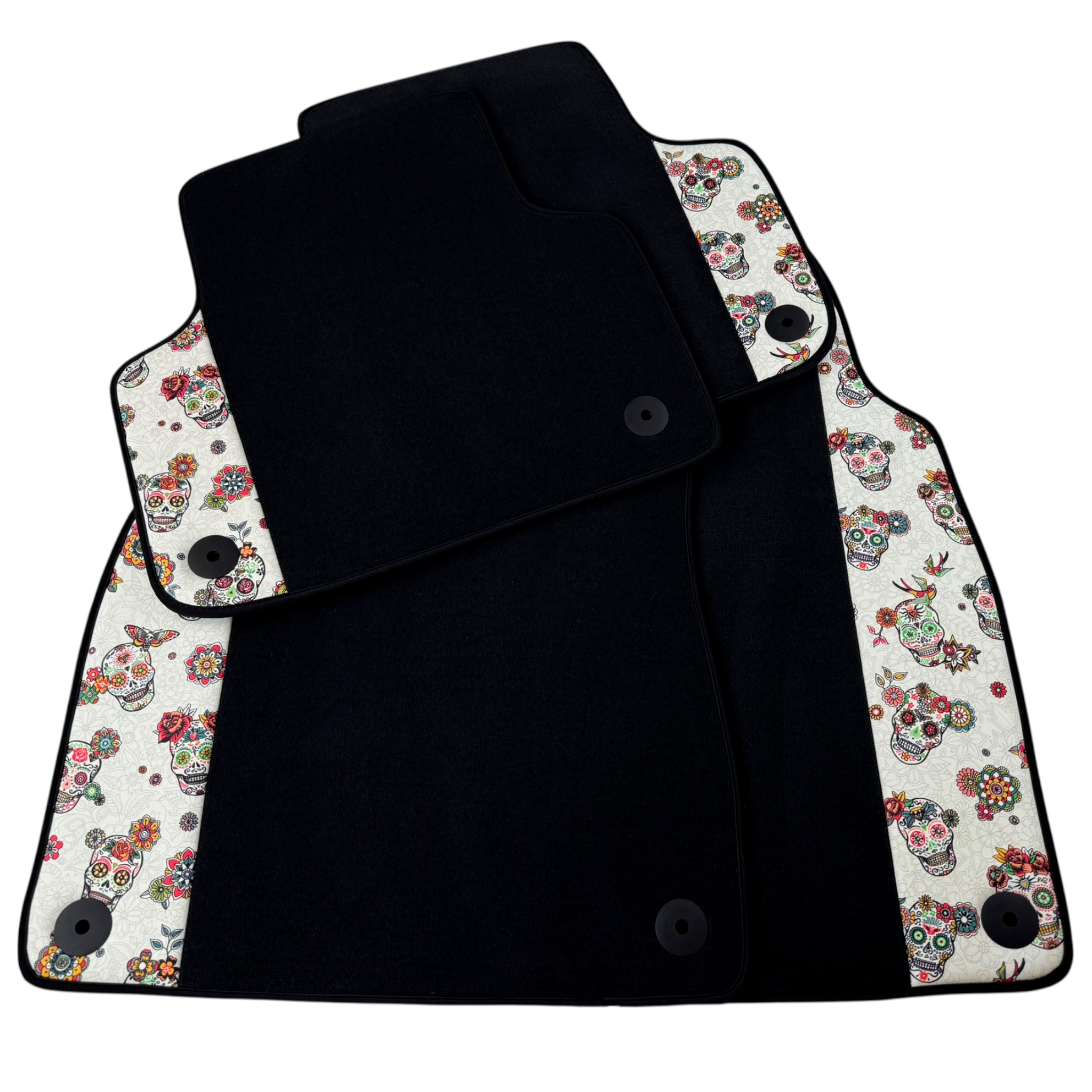 Floral Skull Mats for Lamborghini Urus (2018-2026) - Durable & Stylish