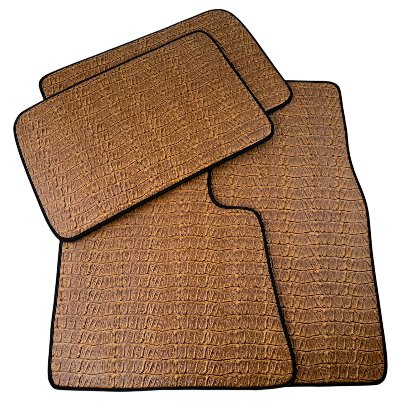 Crocodile Embossed Leather Car Floor Mats for Rolls-Royce Dawn