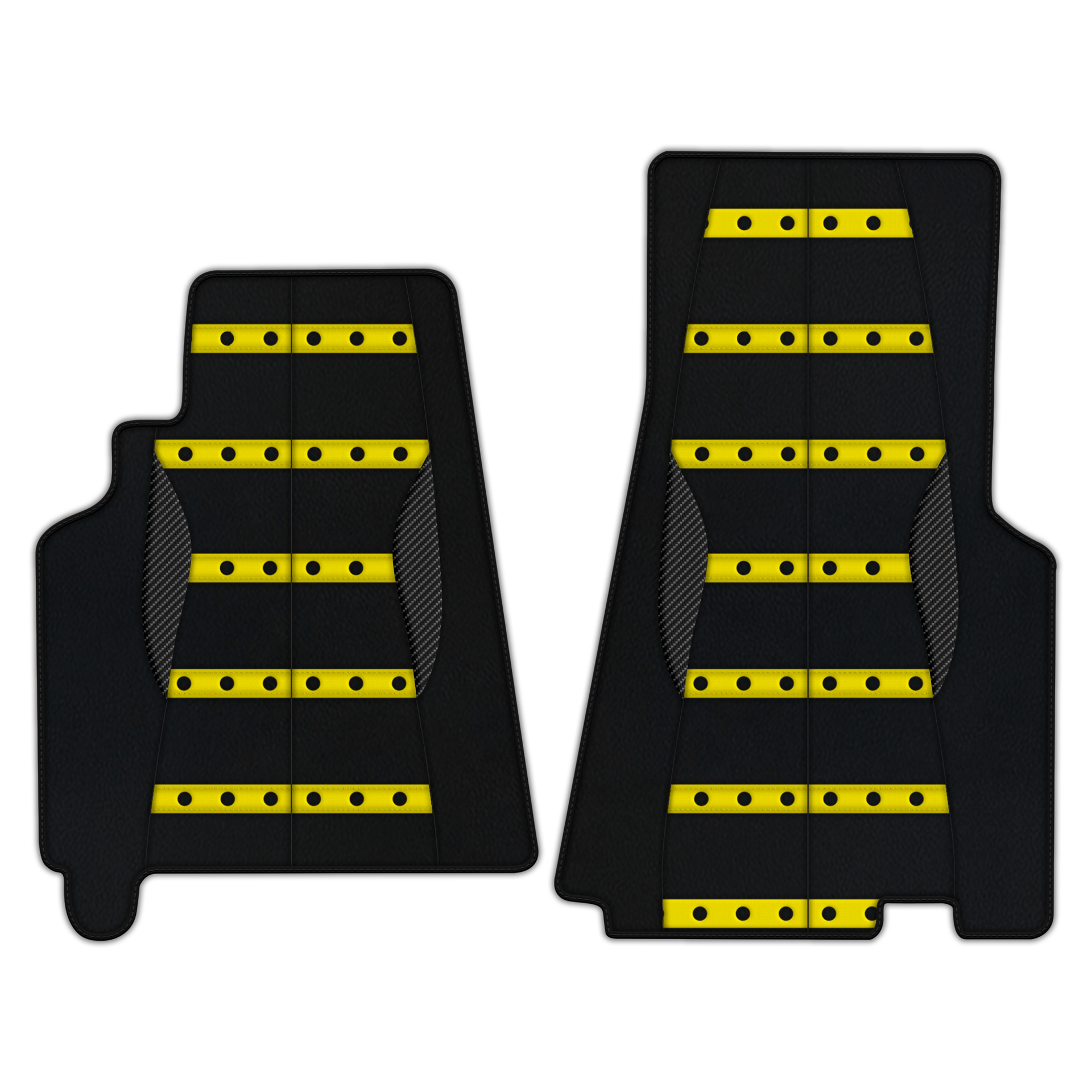 Customizable Leather Floor Mats with Raptor Hex Pattern for Ferrari 550 Maranello (1996-2002) - AutoWin