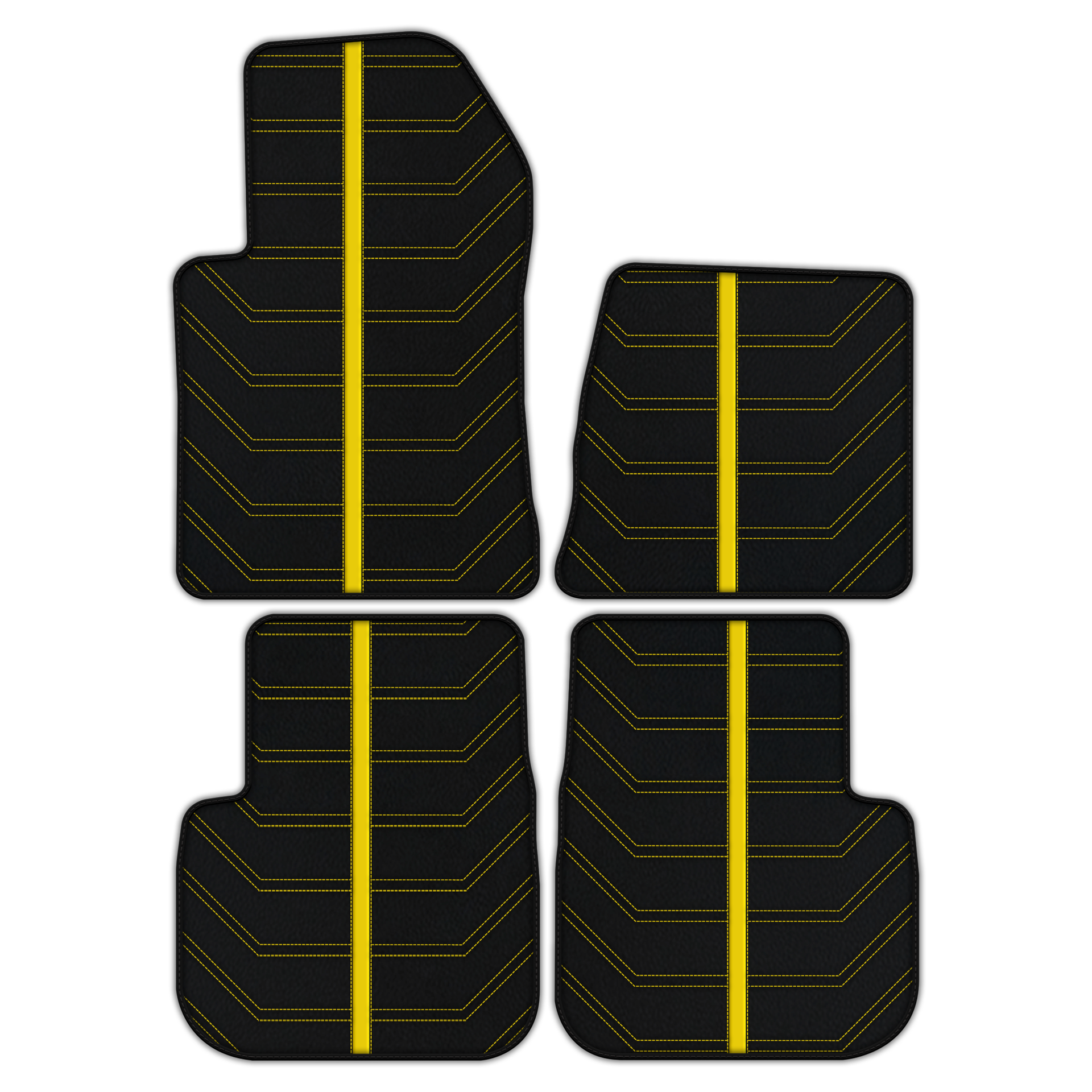 Customizable Leather Floor Mats A1 Edition for Ferrari 612 Scaglietti (2005-2011) - AutoWin