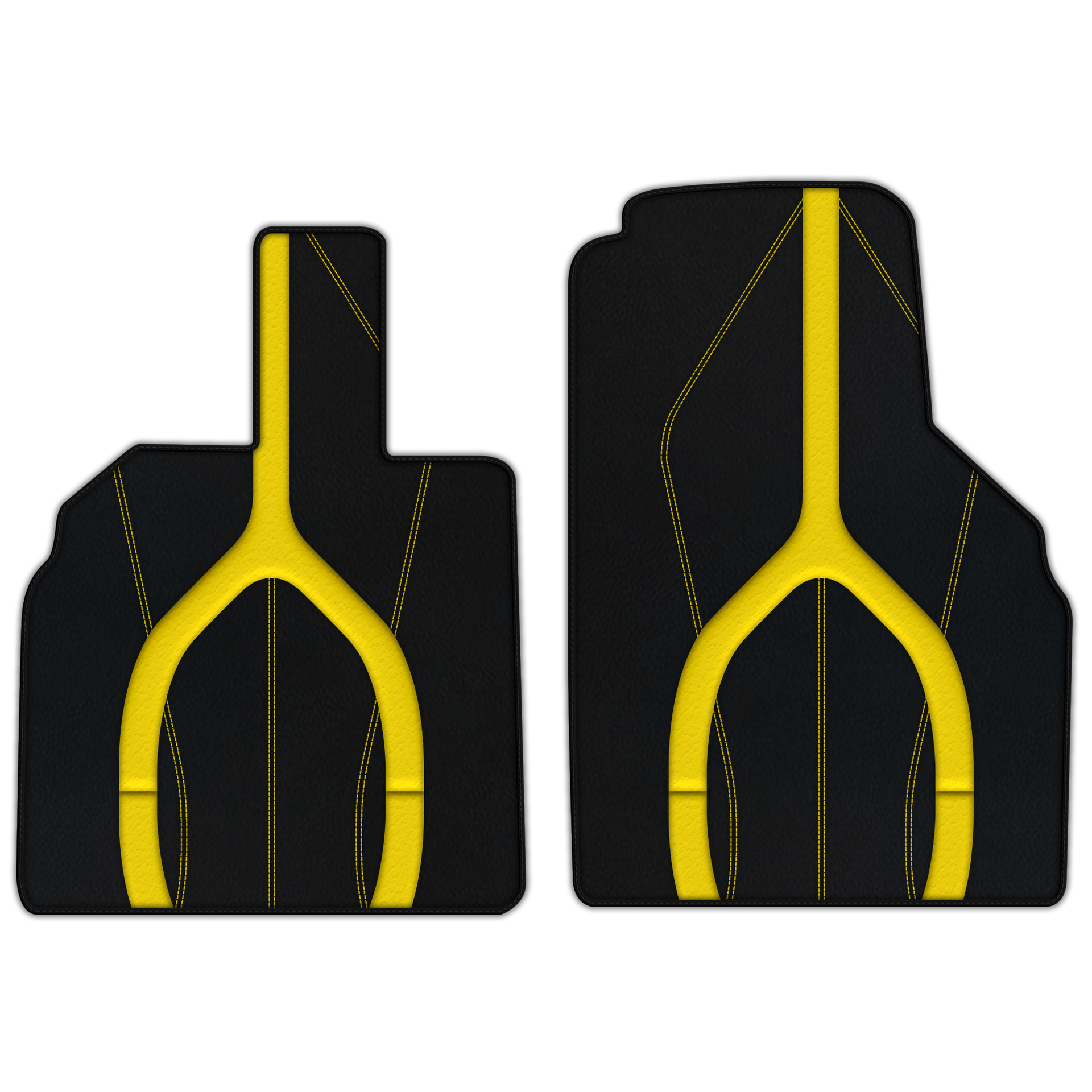 Tapetes de carro em couro personalizáveis com padrão de diamante único para Lamborghini Aventador (2012-2022) - AutoWin