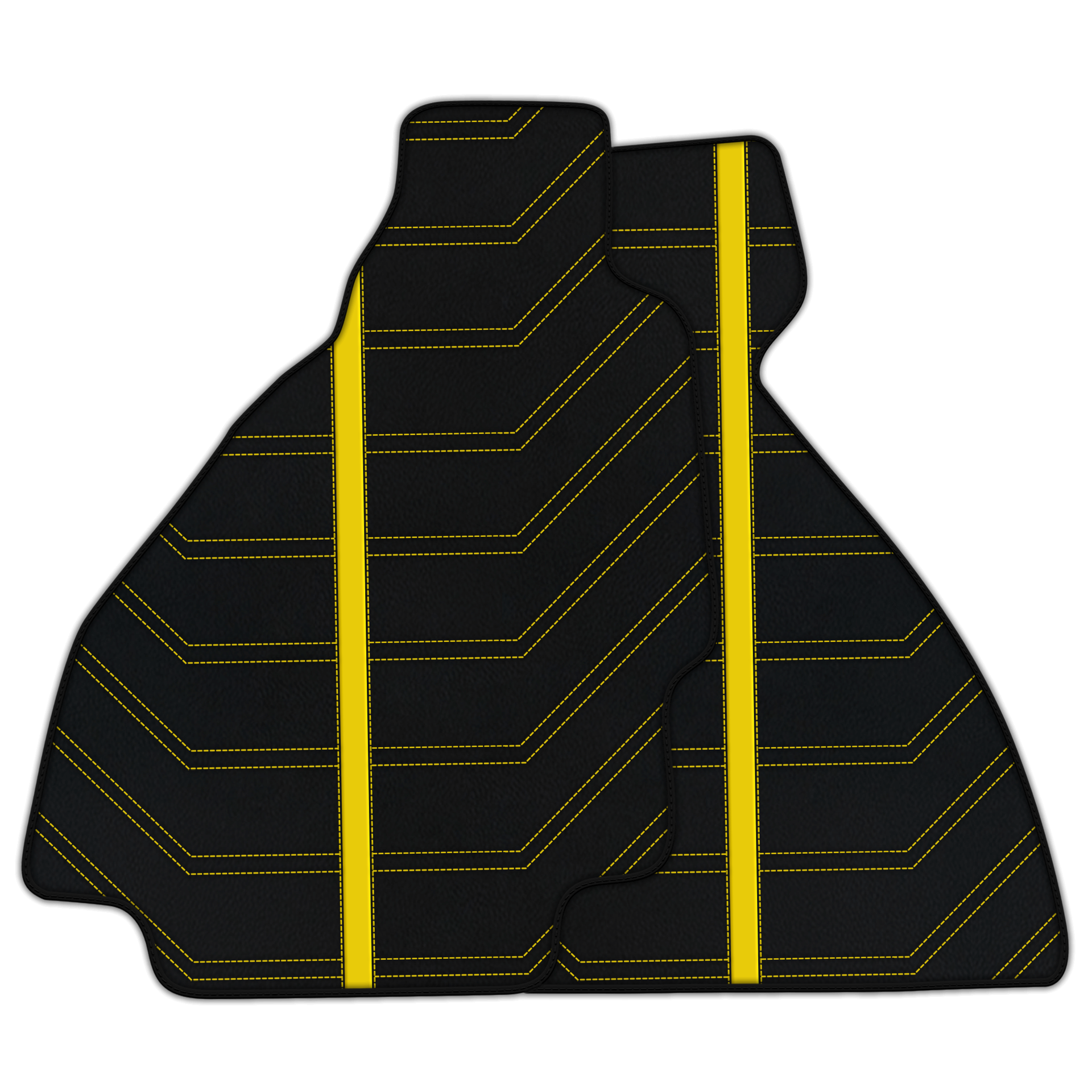 Customizable Floor Mats From Carpet With Leather for Ferrari 328 GTS (1985-1989) - AutoWin