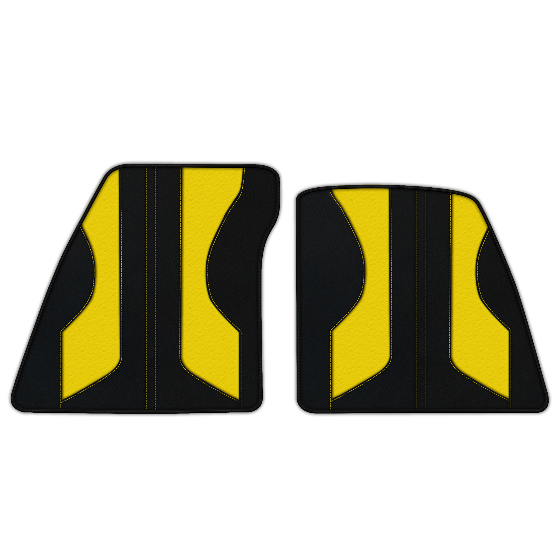 Mats de carro em couro personalizáveis com padrão de linhas para Ferrari 296 GTS (2022-2025) - AutoWin