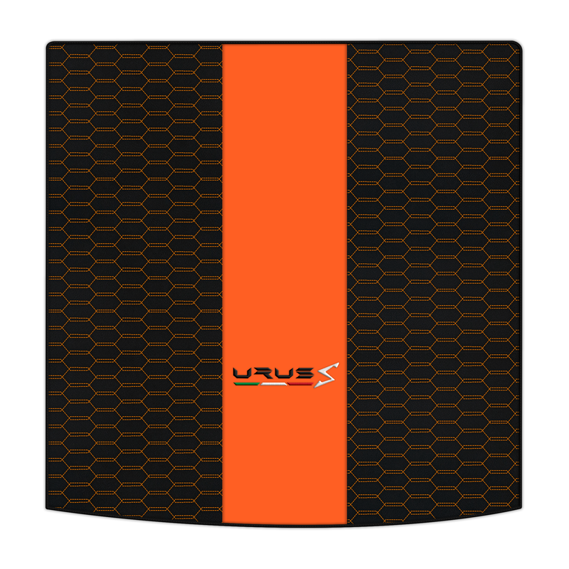 Customizable Leather Trunk Floor Mats with Interlaced Hex Pattern for Lamborghini Urus (2018-2026)