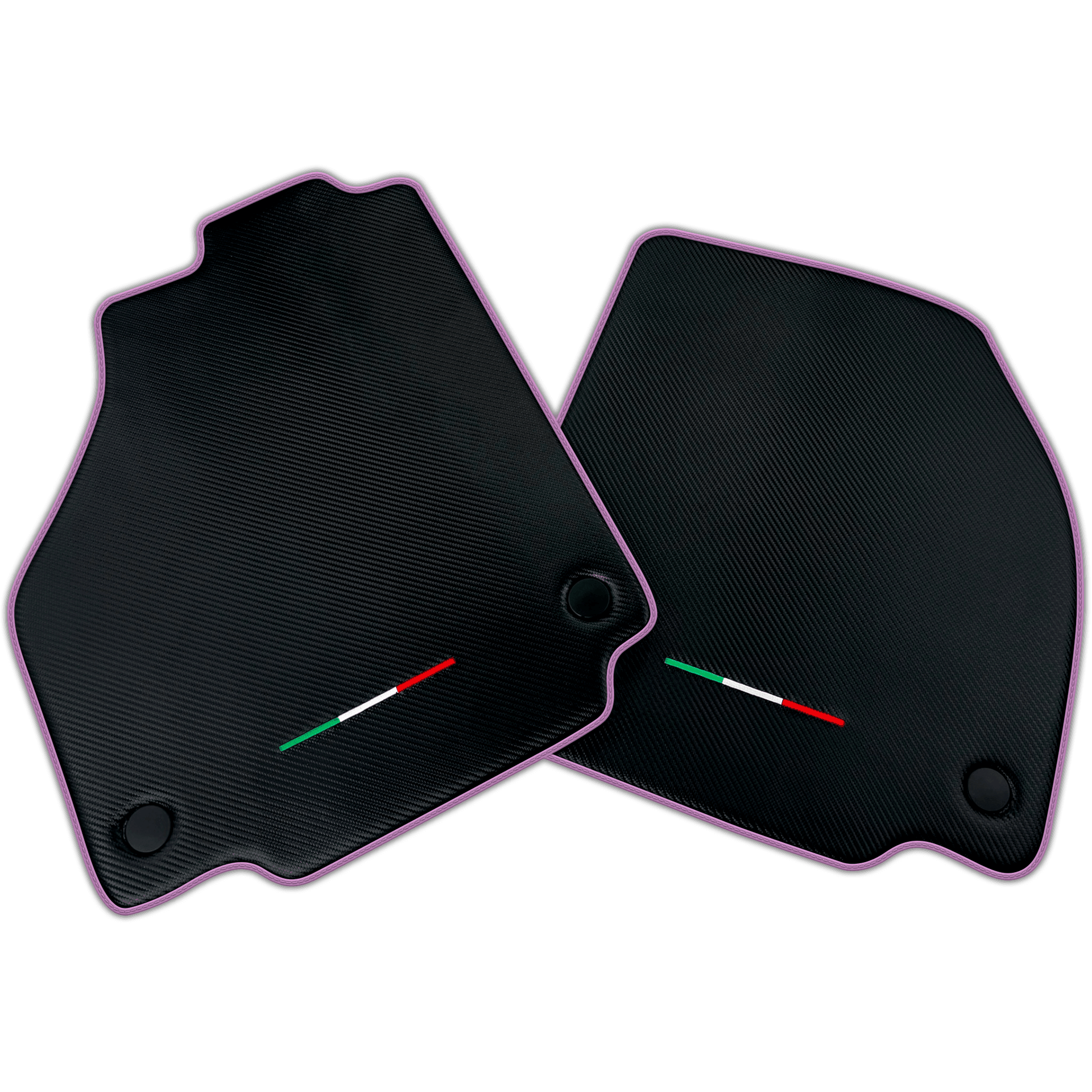 Floor Mats For Ferrari F8 Spider (2019-2023) Carbon Fiber AutoWin Brand Italian Edition