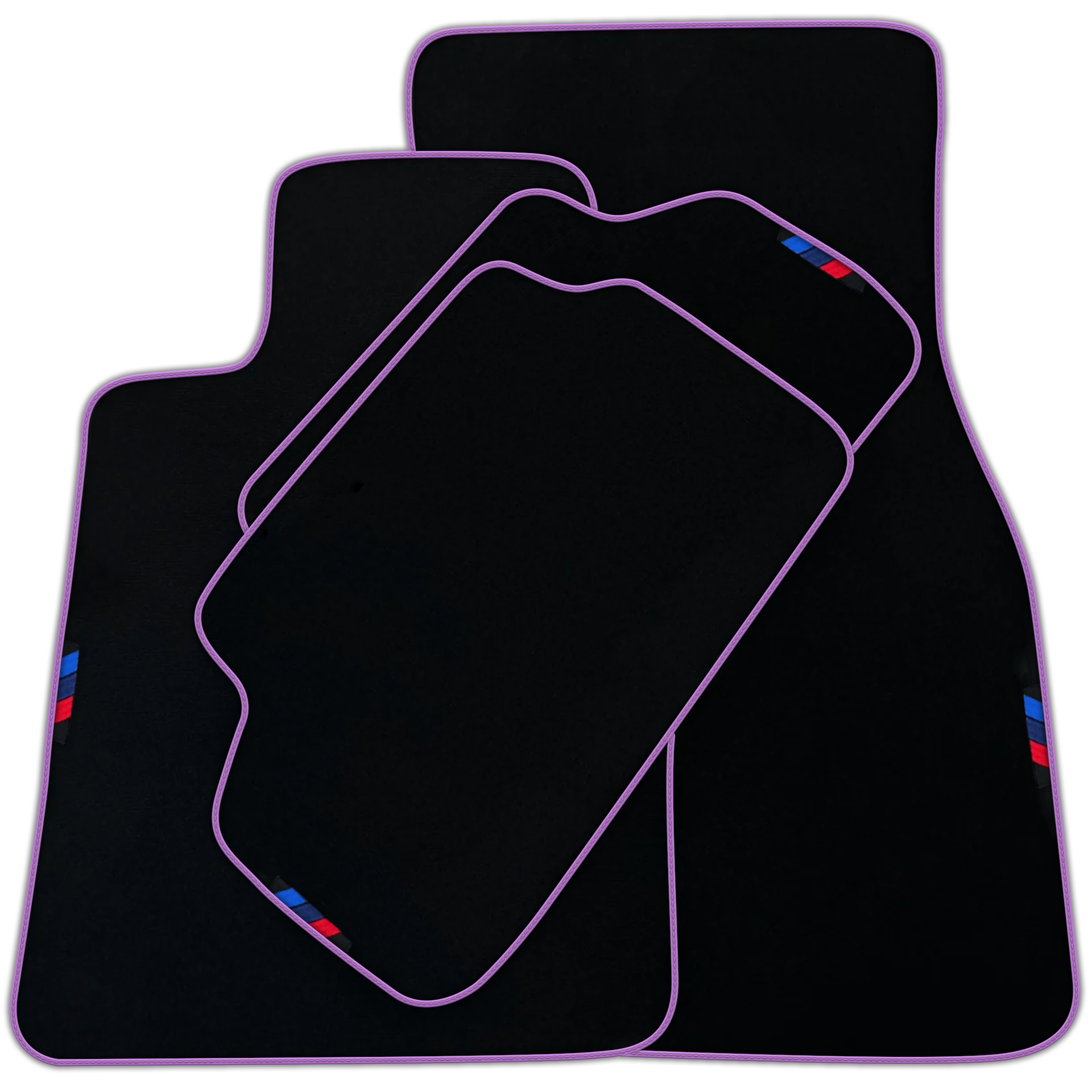 Black Mats For BMW 2 Series F23 Convertible | Red Trim