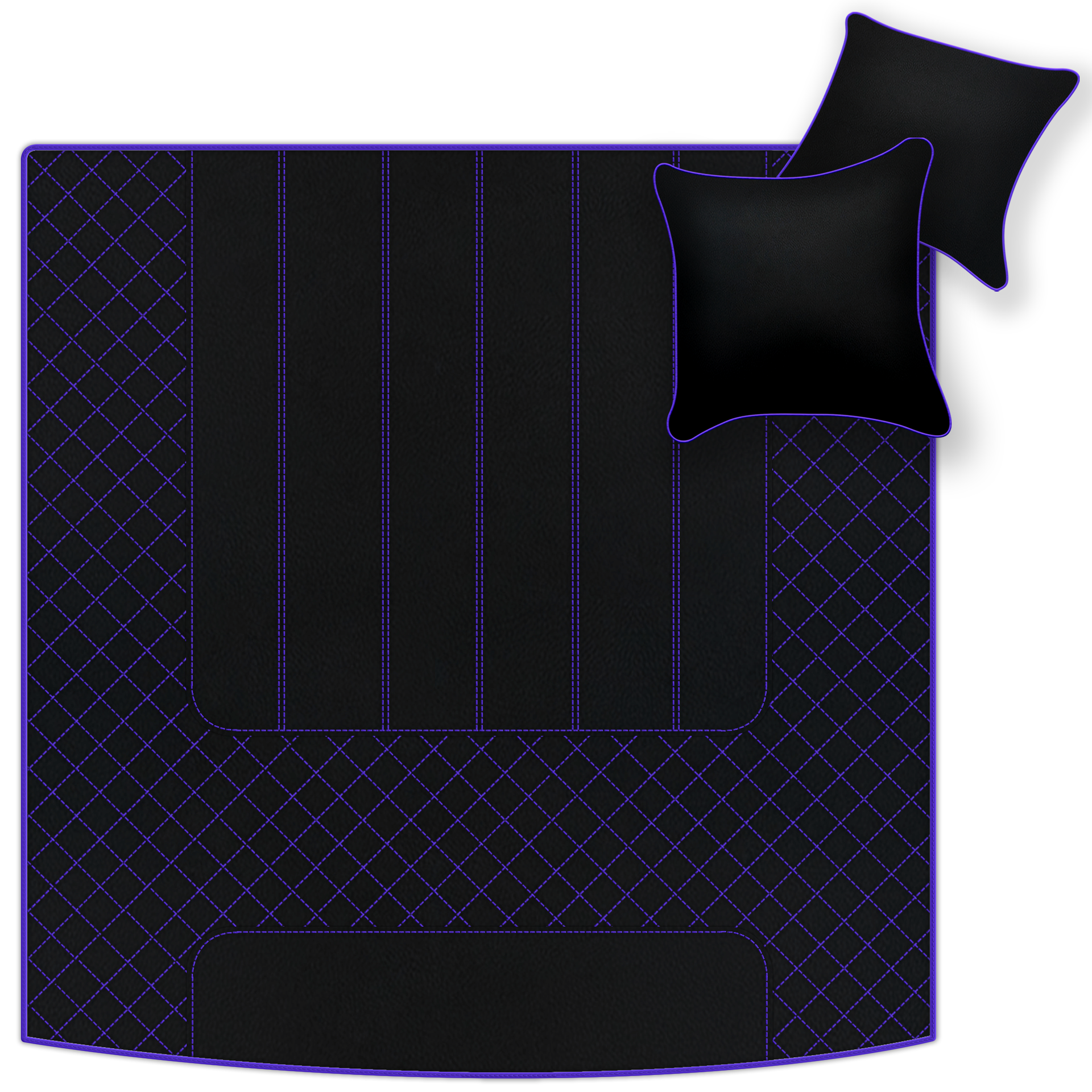 Customizable Leather Trunk Floor Mats with AW1 Pattern for Bentley Mulsanne (2010-2020) - AutoWin