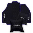 Black Leather Floor Mats for Ferrari 458 Spider (2012-2015) | Custom