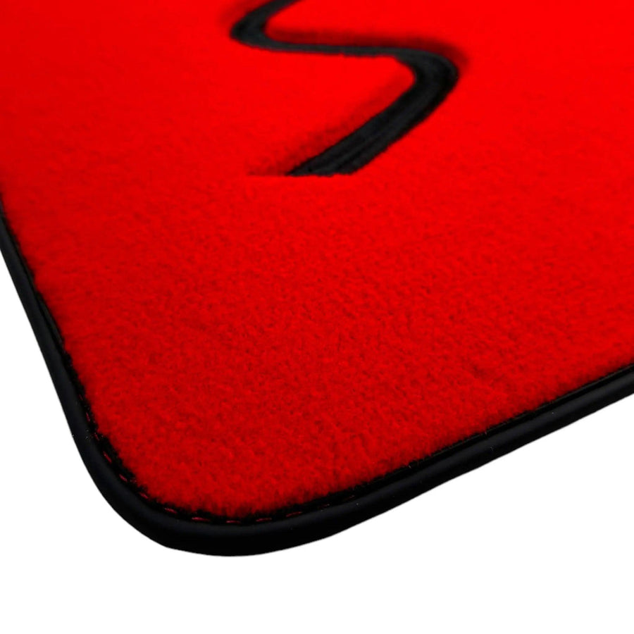 Red Floor Mats for Mini Countryman R60 (2010-2017) - AutoWin