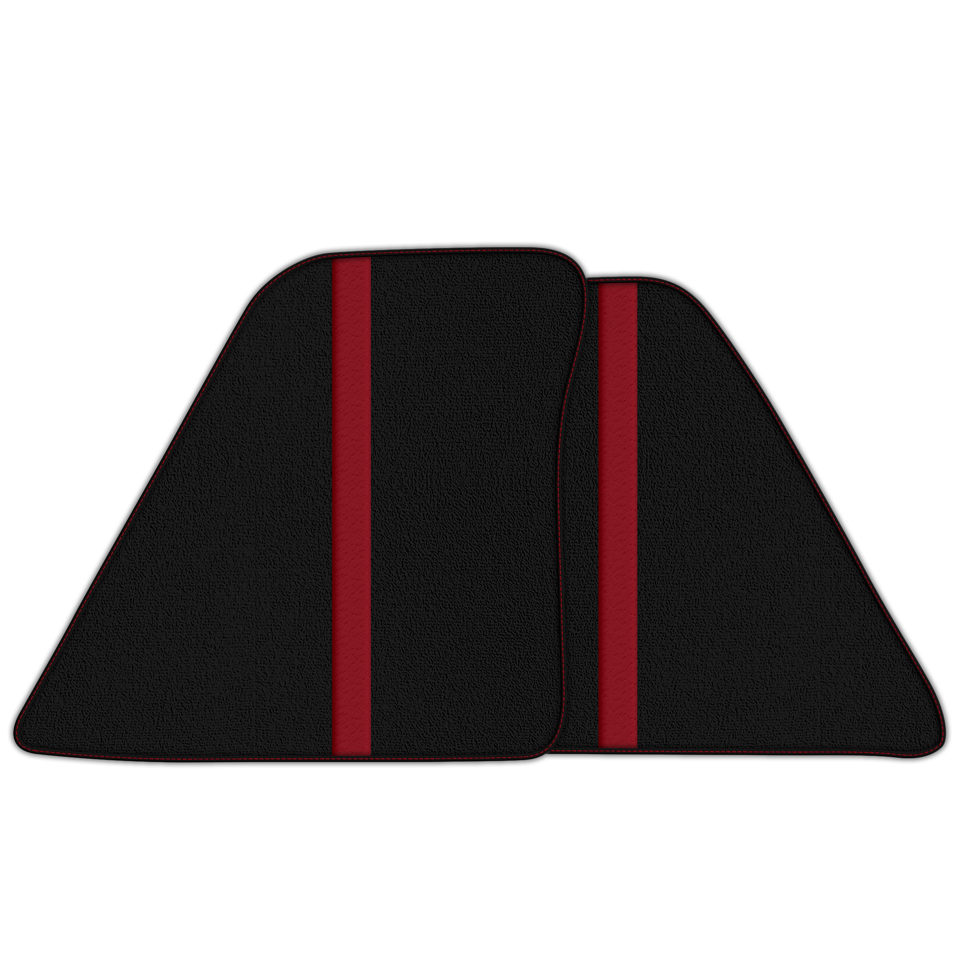 Premium Leather-Lined Black Floor Mats for Ferrari 296 GTB (2022-2025)