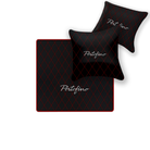 Custom Black Leather Floor Mats for Ferrari 812 Superfast (2018-2023)