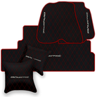 Premium Black Leather Floor Mats for Ferrari F12 (2012-2022)