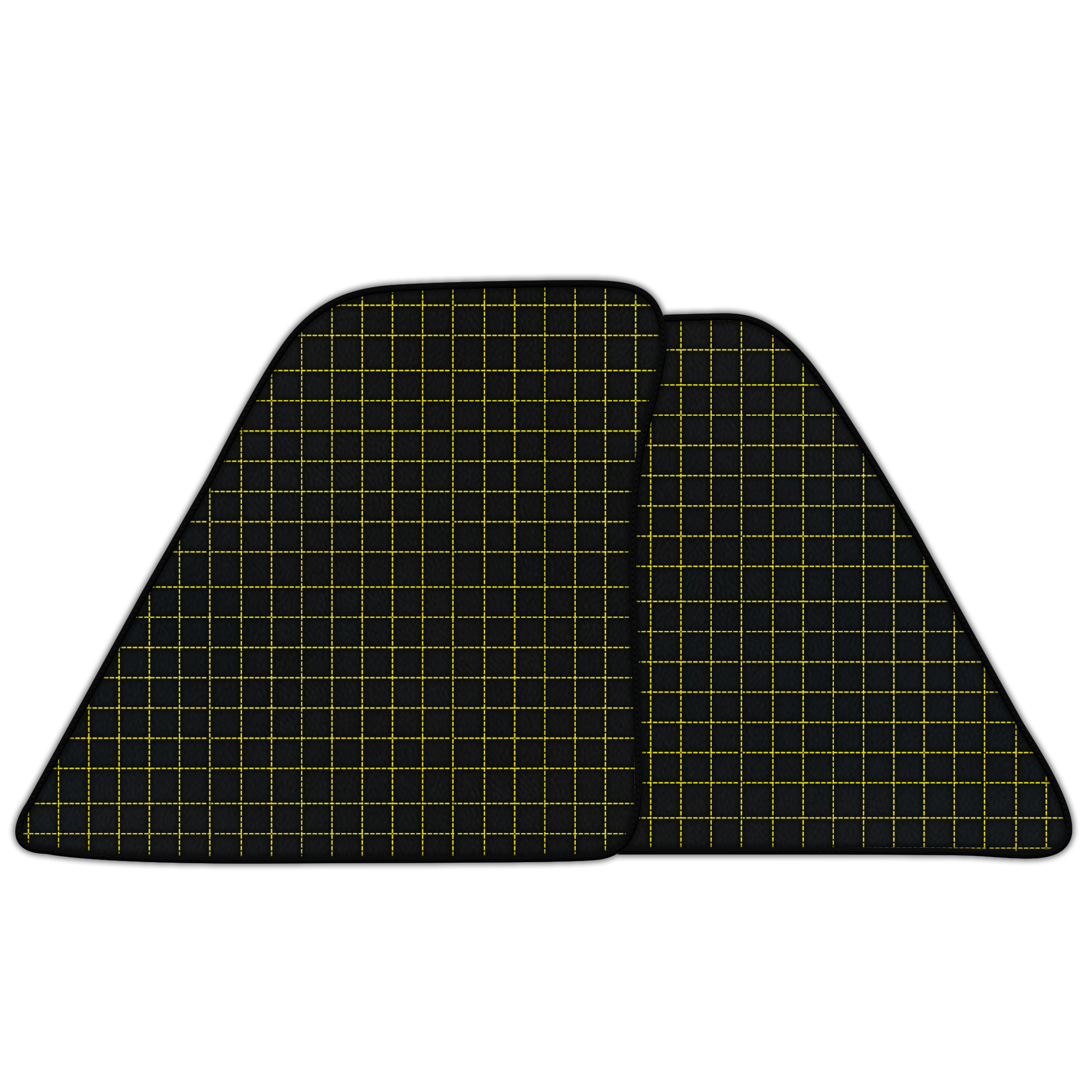 Customizable Leather Floor Mats with Square Pattern for Ferrari 296 GTB (2022-2025)