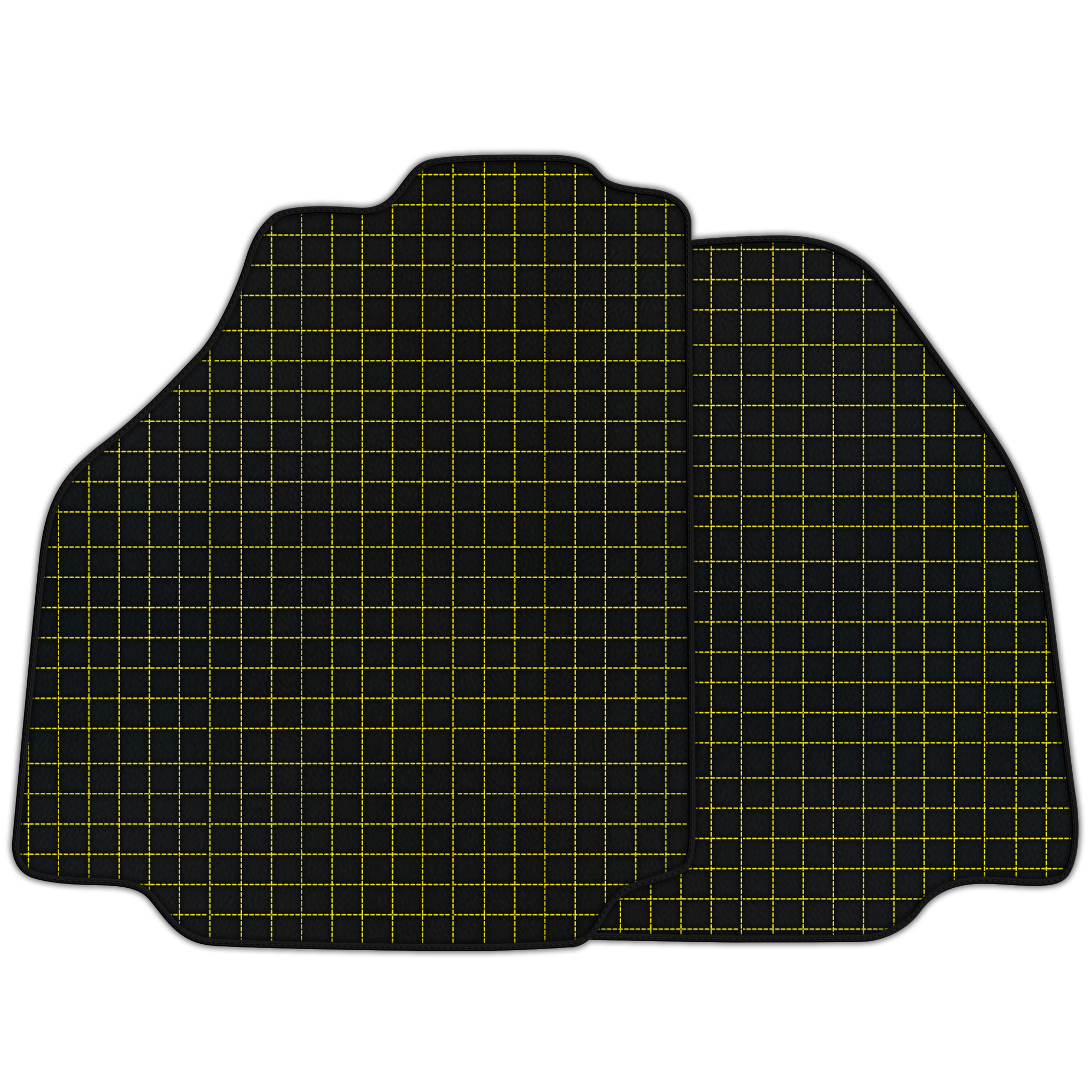 Customizable Leather Floor Mats with Square Pattern for Ferrari 458 Italia (2009-2015)