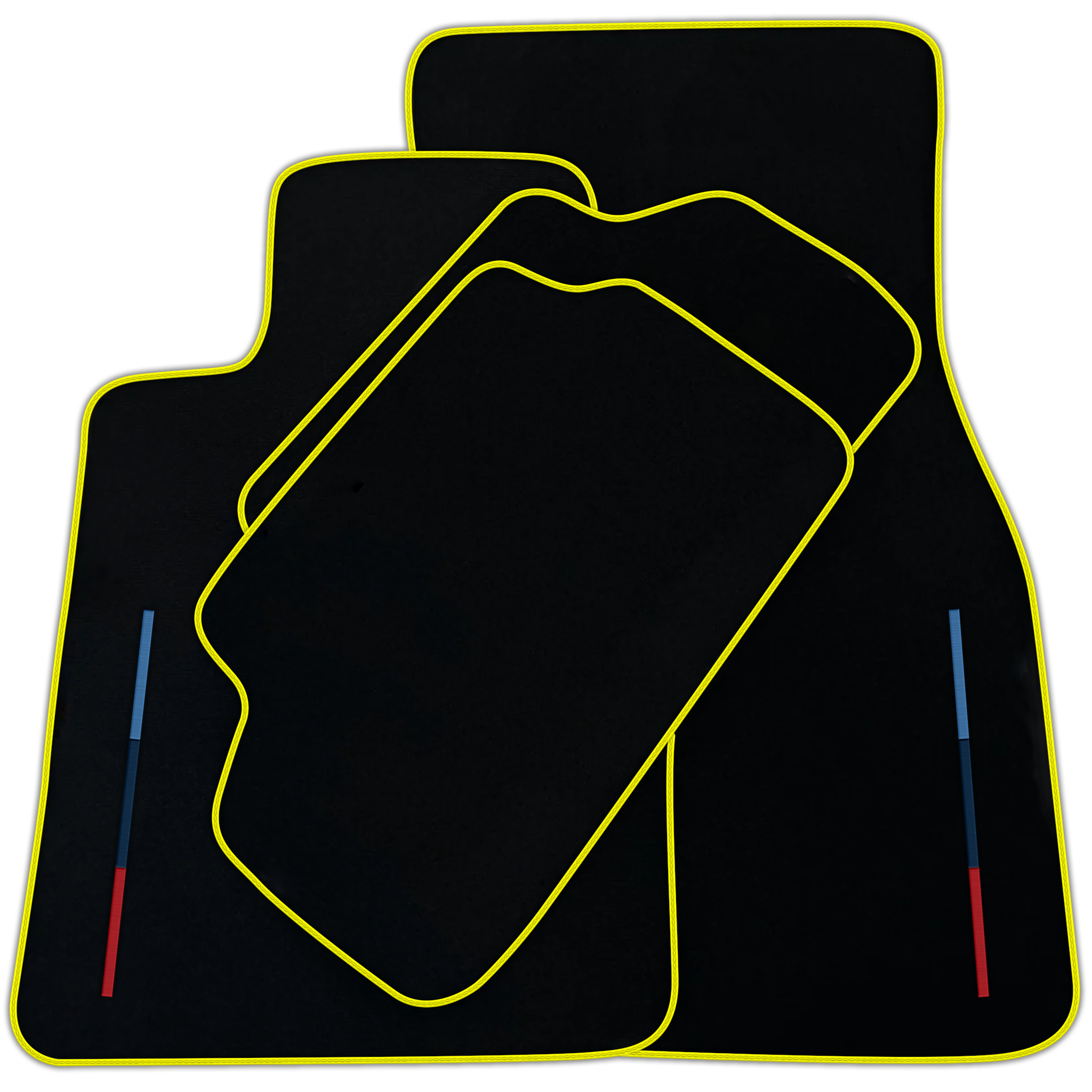Black Floor Mats For BMW 6 Series G32 GT Gran Turismo With Color Stripes Tailored Set Perfect Fit | Various Trim Colors