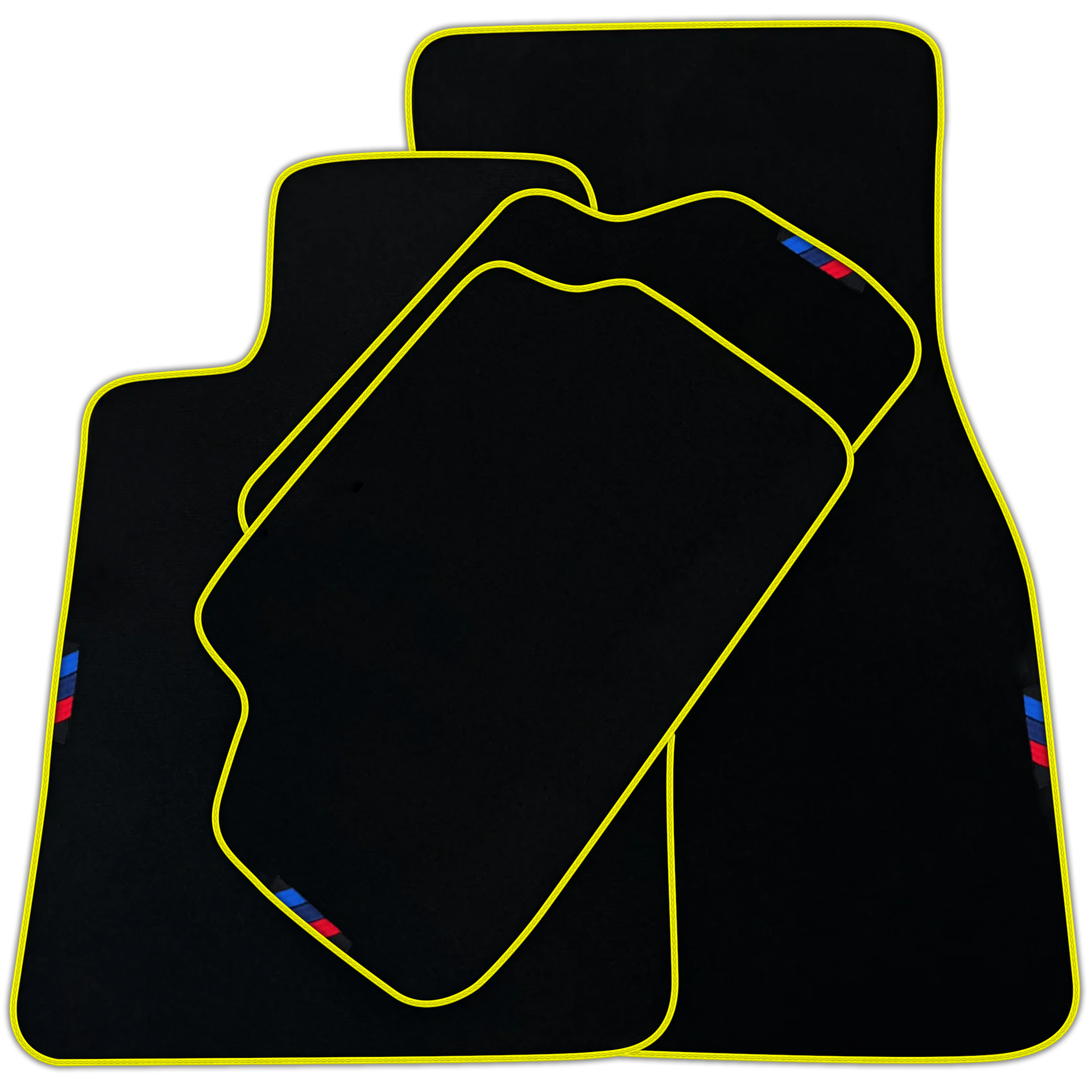 Black Mats For BMW 3 Series E36 Convertible | Green Trim | Various Trim Colors