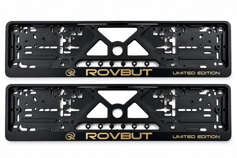 Suporte de Placa Rovbut Design Tamanho Padrão da UE 52 cm x 11 cm Edição Limitada