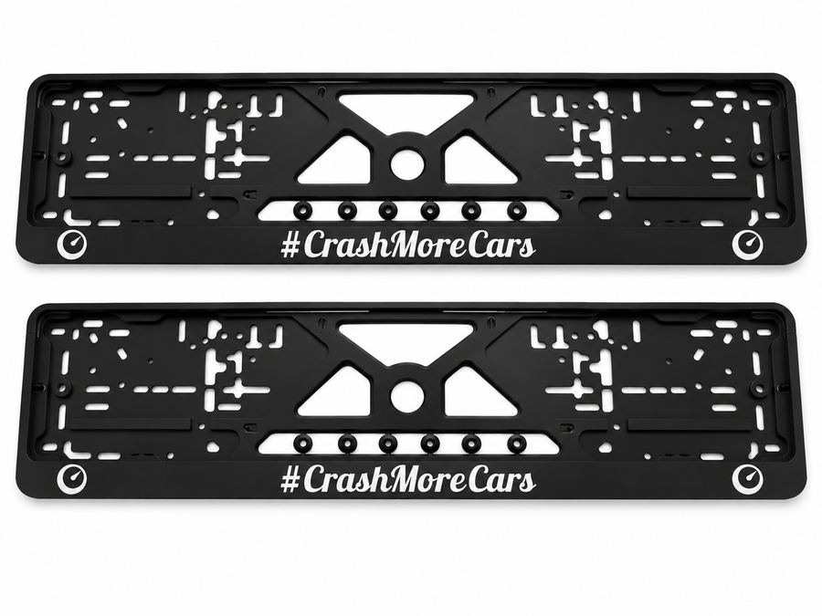 Suporte de matrícula Crashmorecars Tamanho Padrão da UE 52 cm x 11 cm