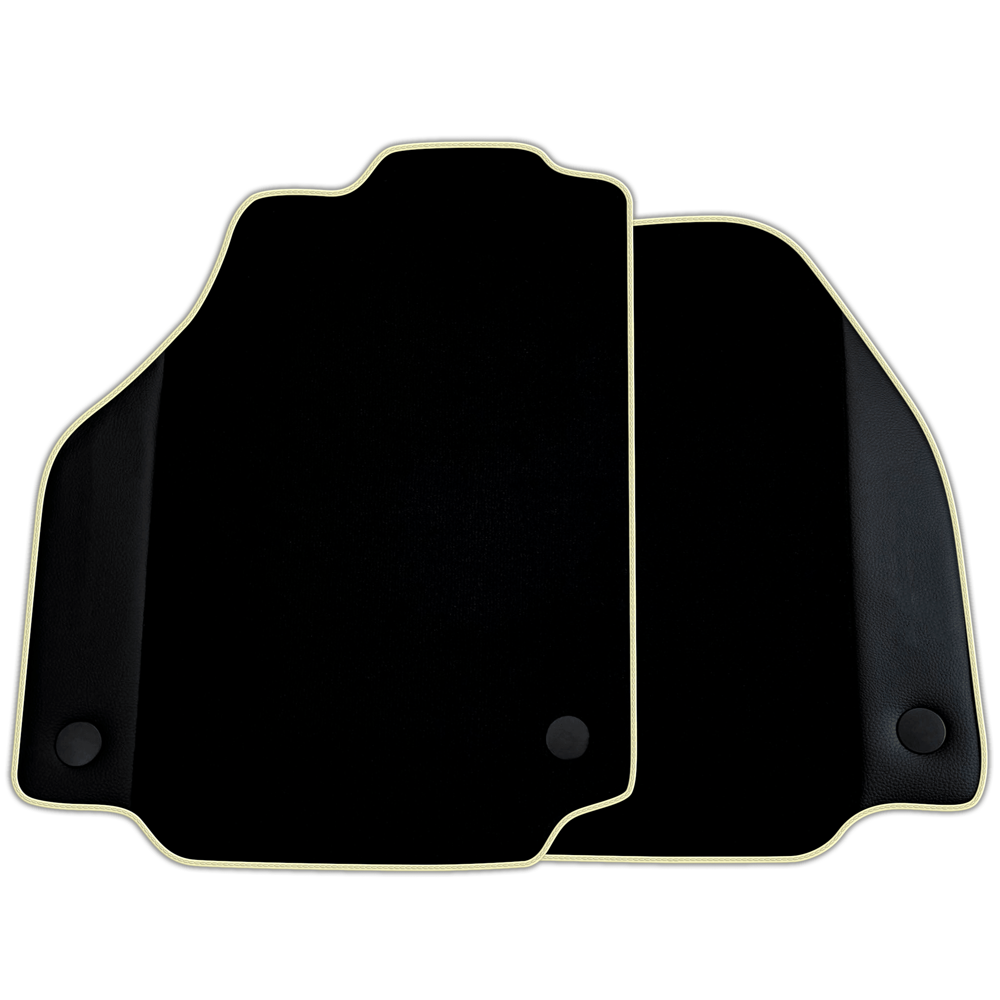 Custom Black Floor Mats for Ferrari 488 GTB (2016-2022) with Leather | Various Trim Colors