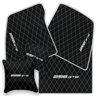 Premium Custom Black Leather Floor Mats for Ferrari FF (2011-2016)